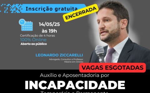 VAGAS ESGOTADAS
