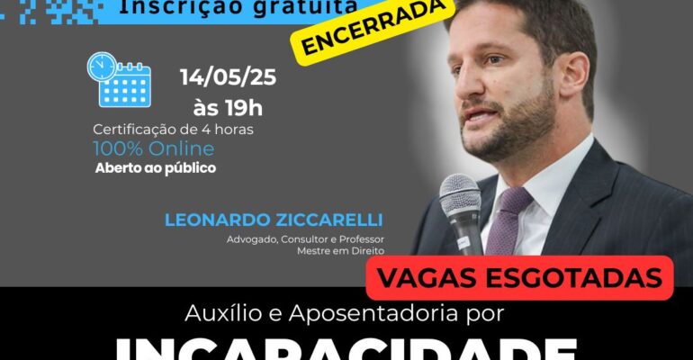 VAGAS ESGOTADAS